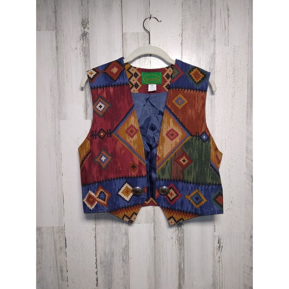 Ladies' Vintage Wraps USA Made Cowgirl Western Vest Medium